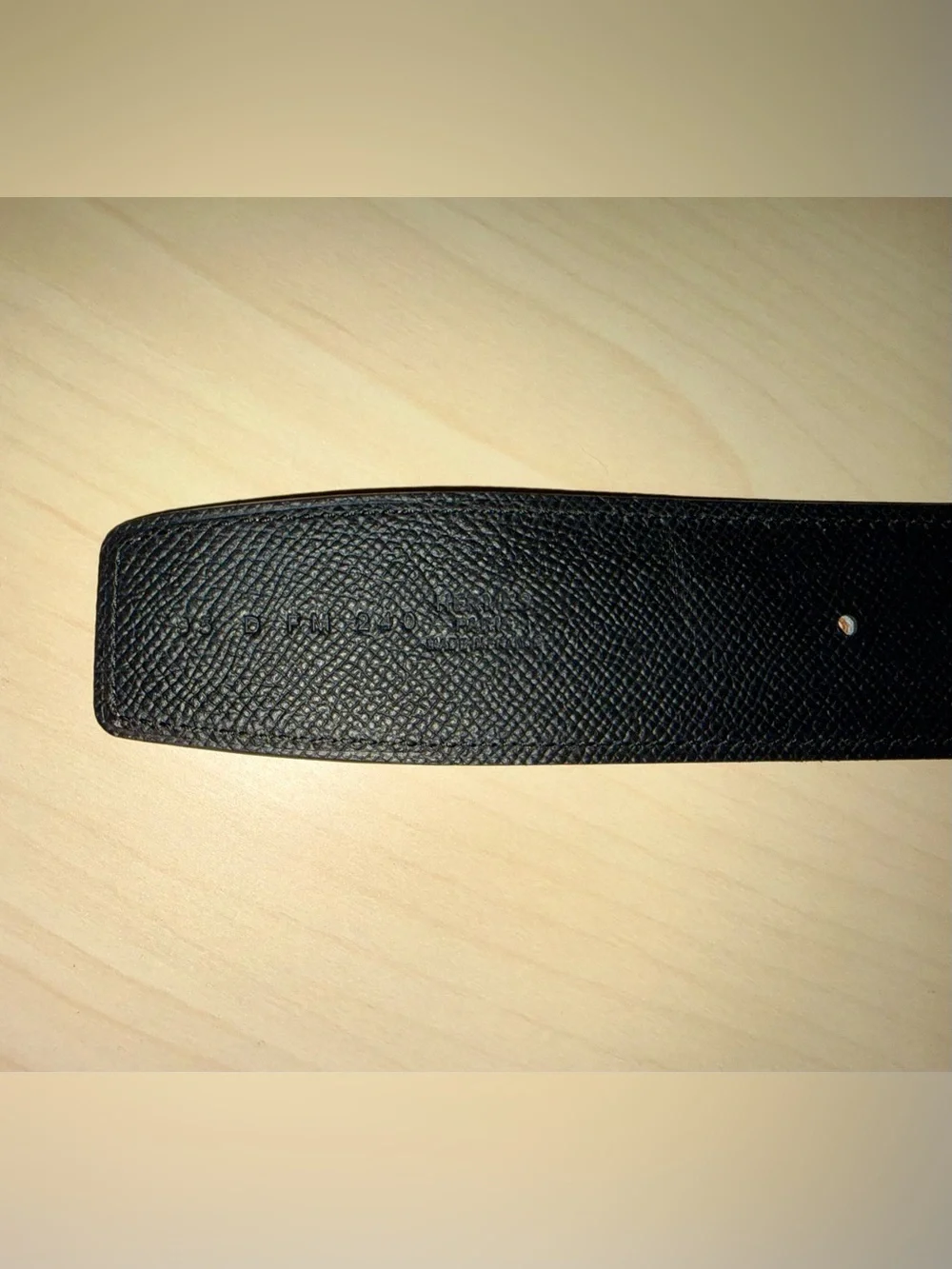 Reversible Belt in Black/Brown with Gold H Buckle